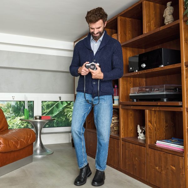 Enval Soft Stivaletto da uomo chiusura zip /Nero - Sebastiano Calzature