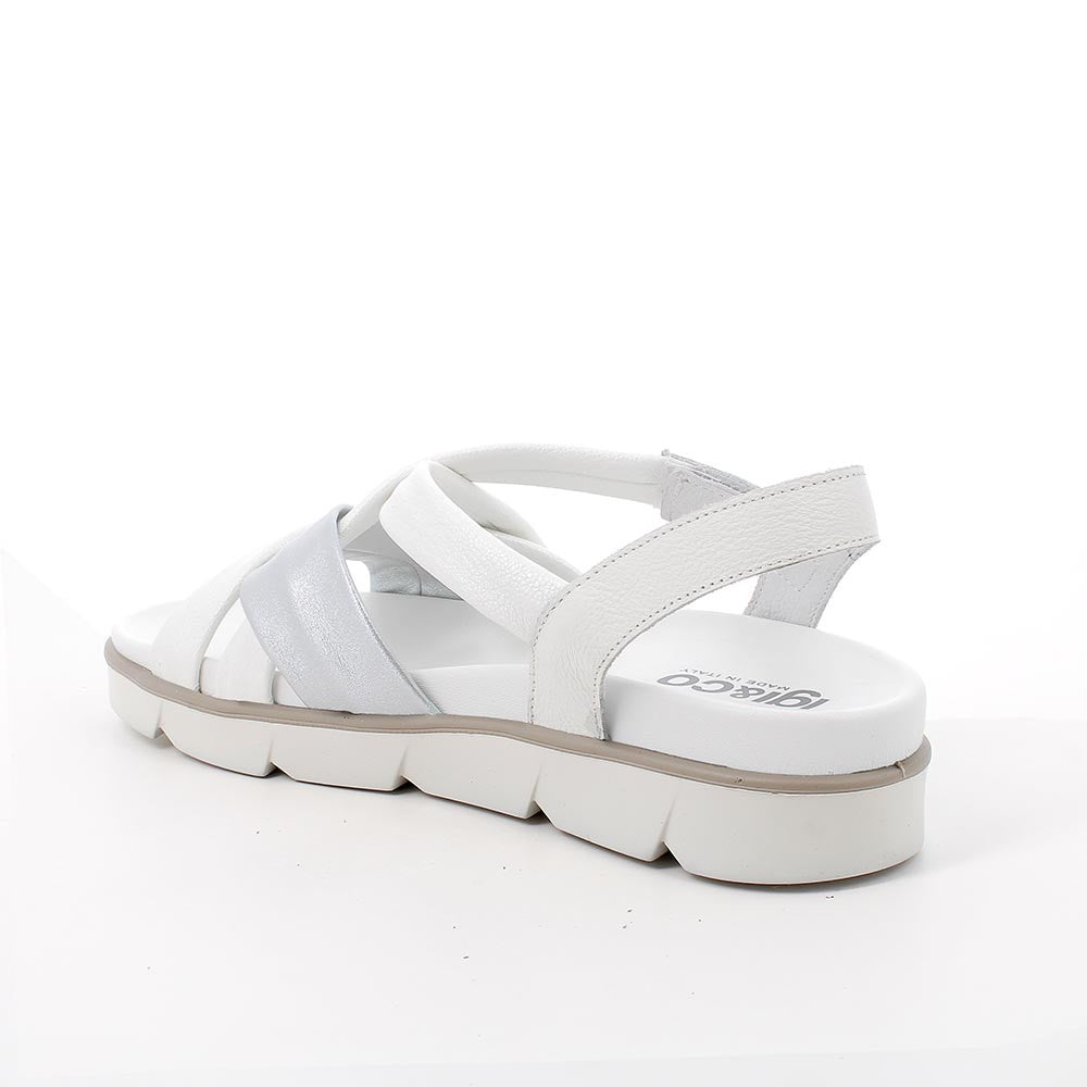 Igi&co Sandali donna con fascette chiusura regolabile - bianco - Igi&co
