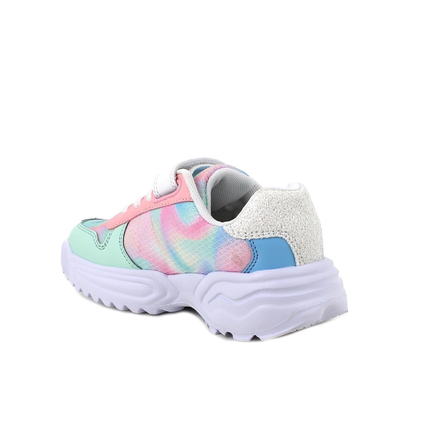 Primigi Sneakers chiusura a strappo e lacci finti - rosa e turchese - Primigi