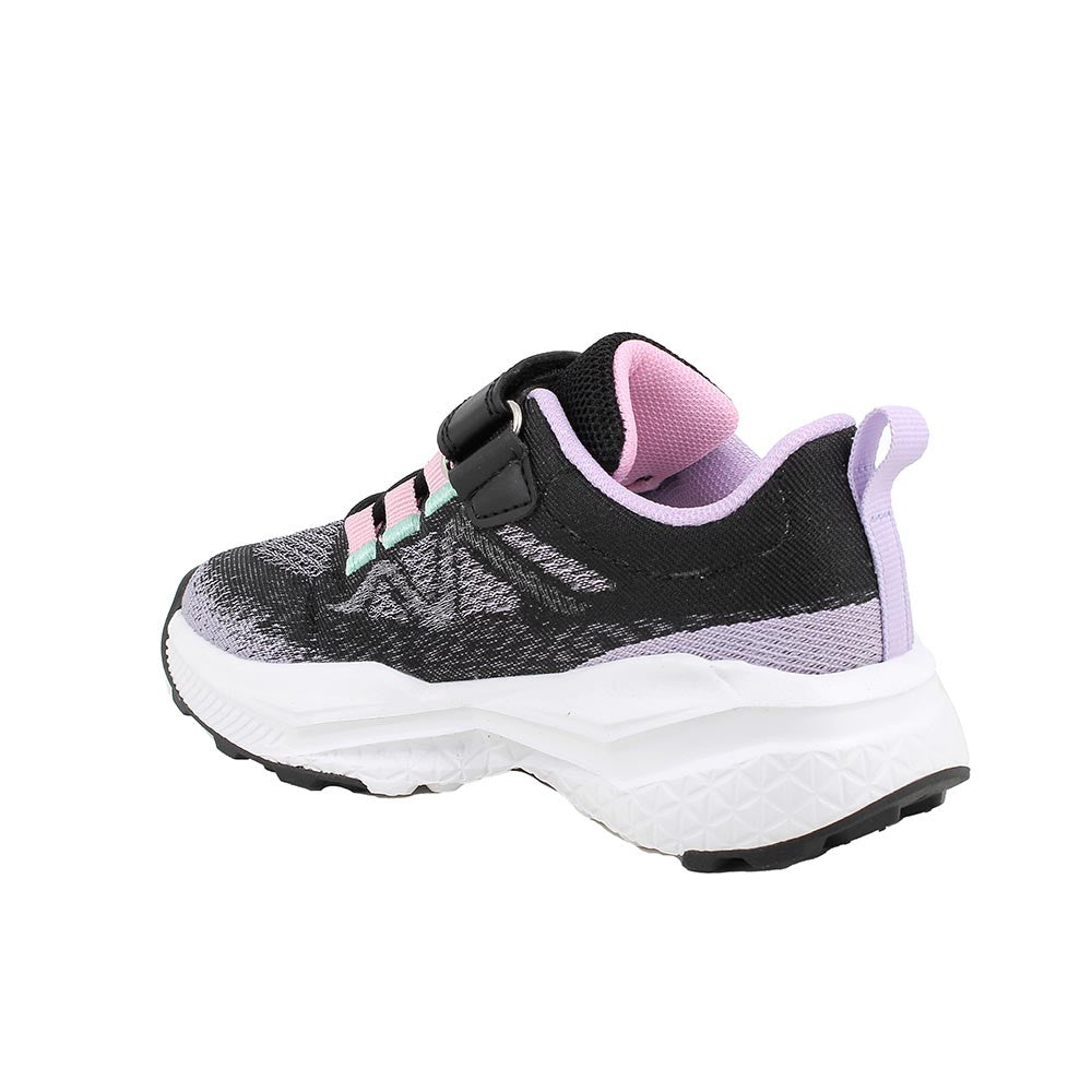 Primigi Sneakers da bambina chiusura a strappo, nere e viola - Primigi