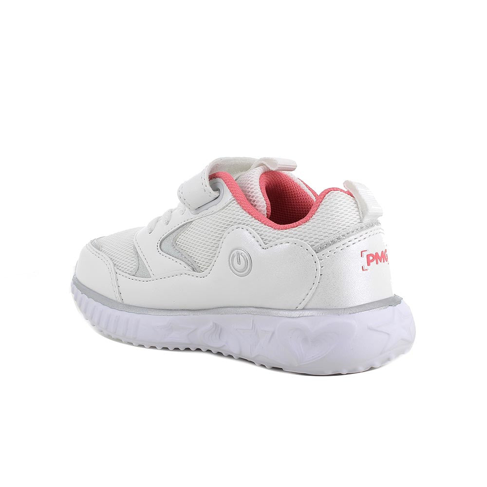 Primigi Sneakers da bambina bianco e rosa con strap - Primigi