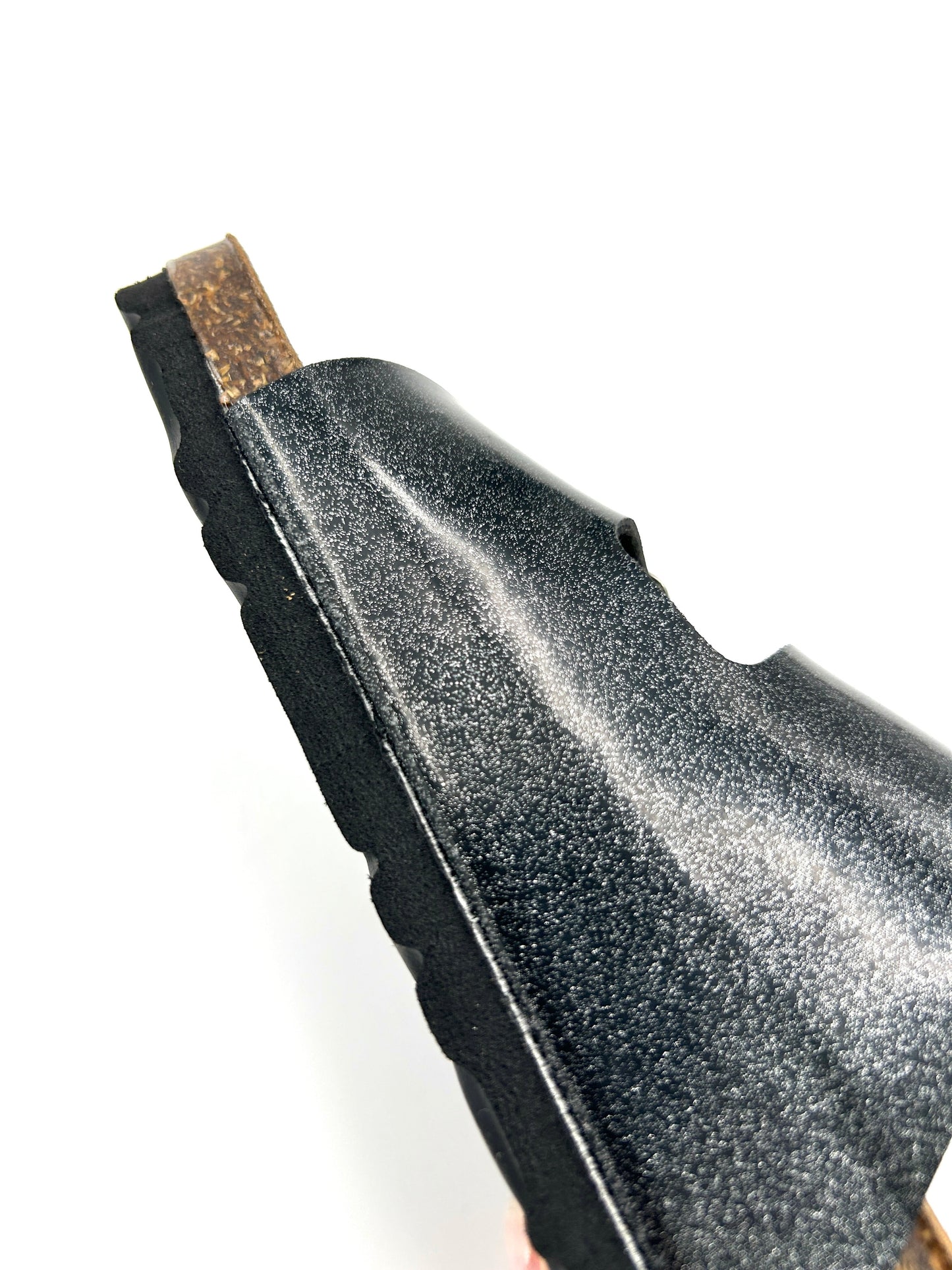 Gextop Sandali da donna in Similpelle con Doppia fibbia - Nero - Gextop