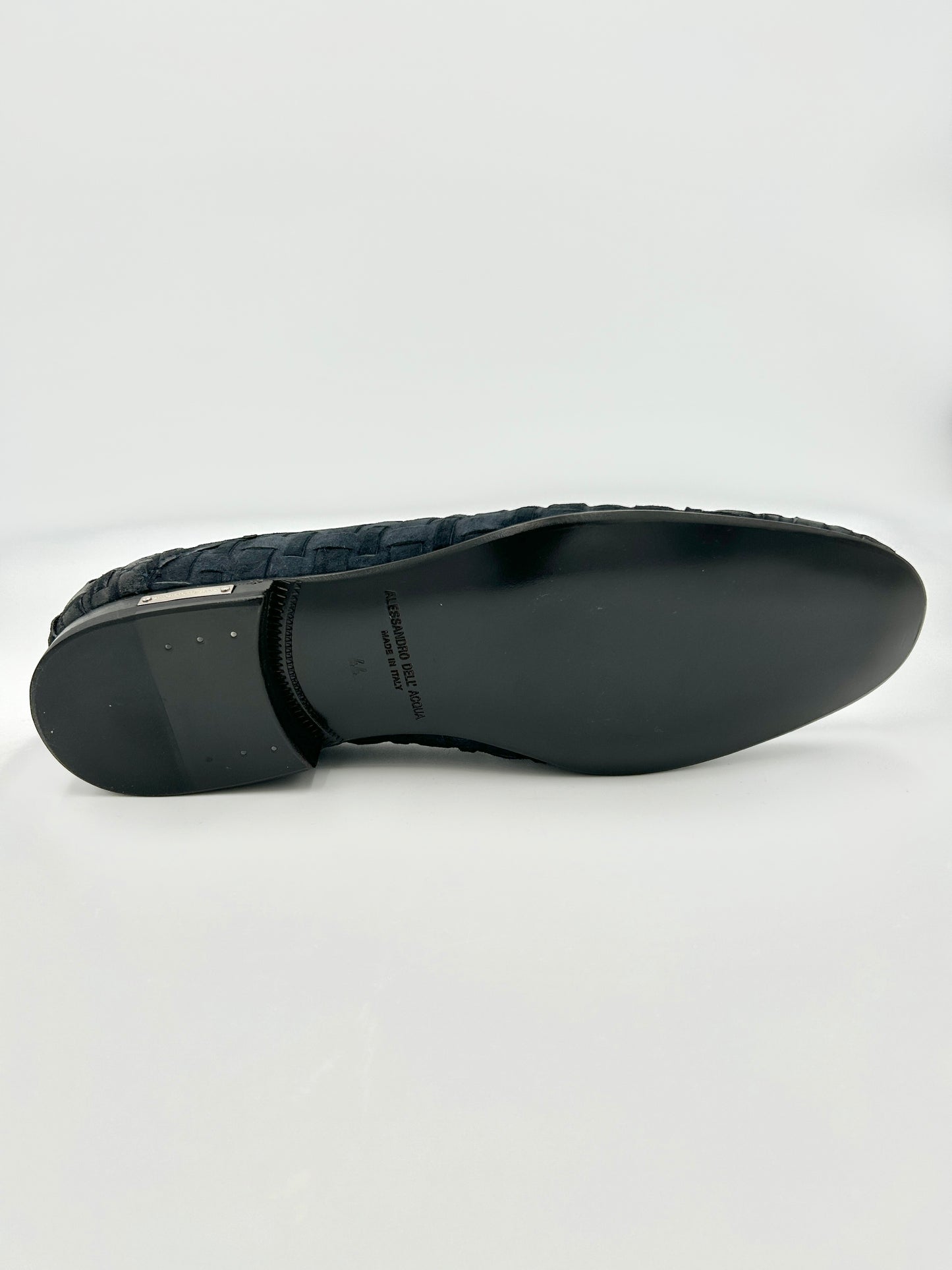 Alessandro Dell'Acqua Stringata cestino elegante - vera pelle scamosciata blu - Alessandro dell'acqua