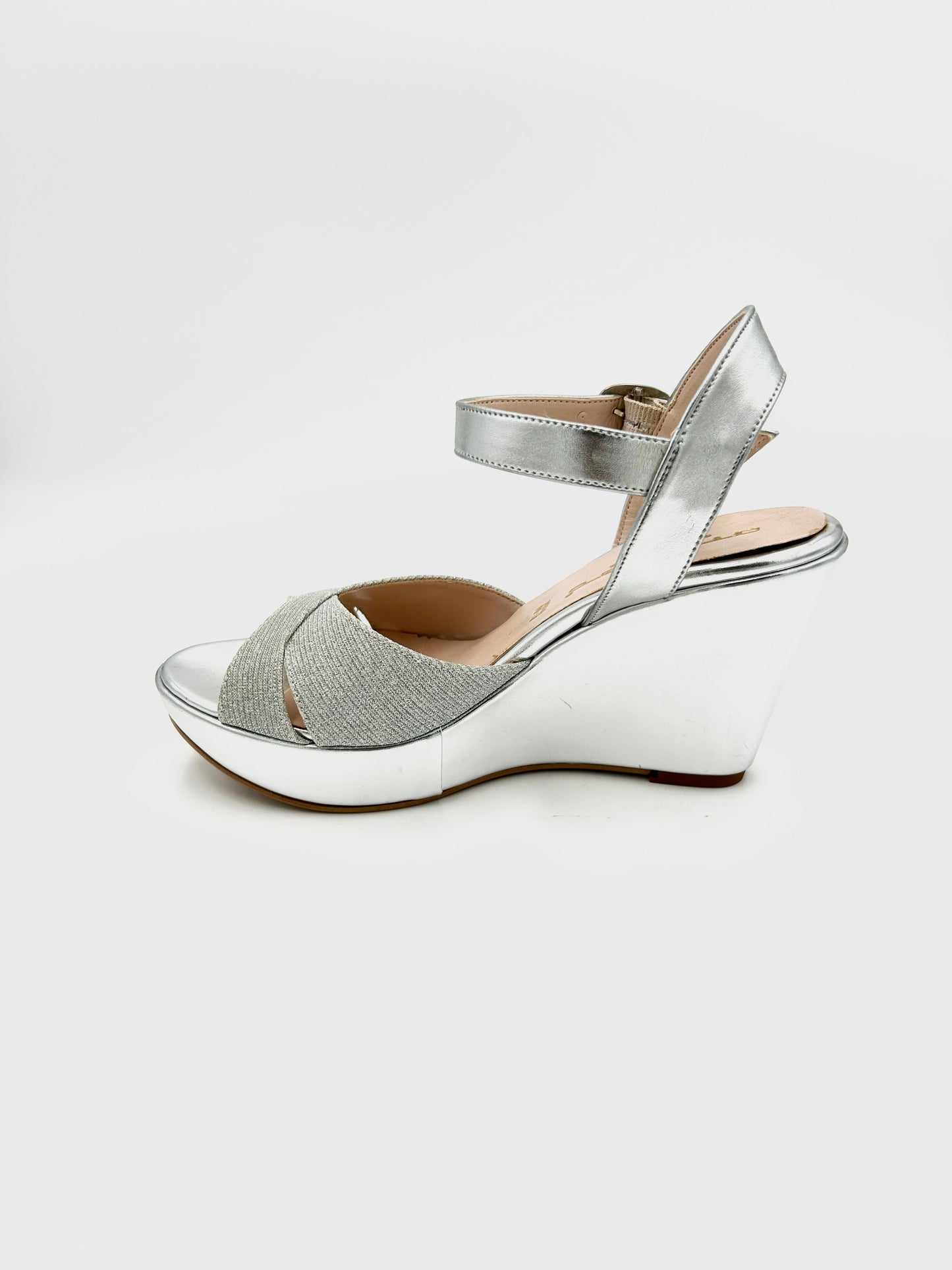 Anno zero Calzature italiane Zeppa elgante - argento - Made In Italy