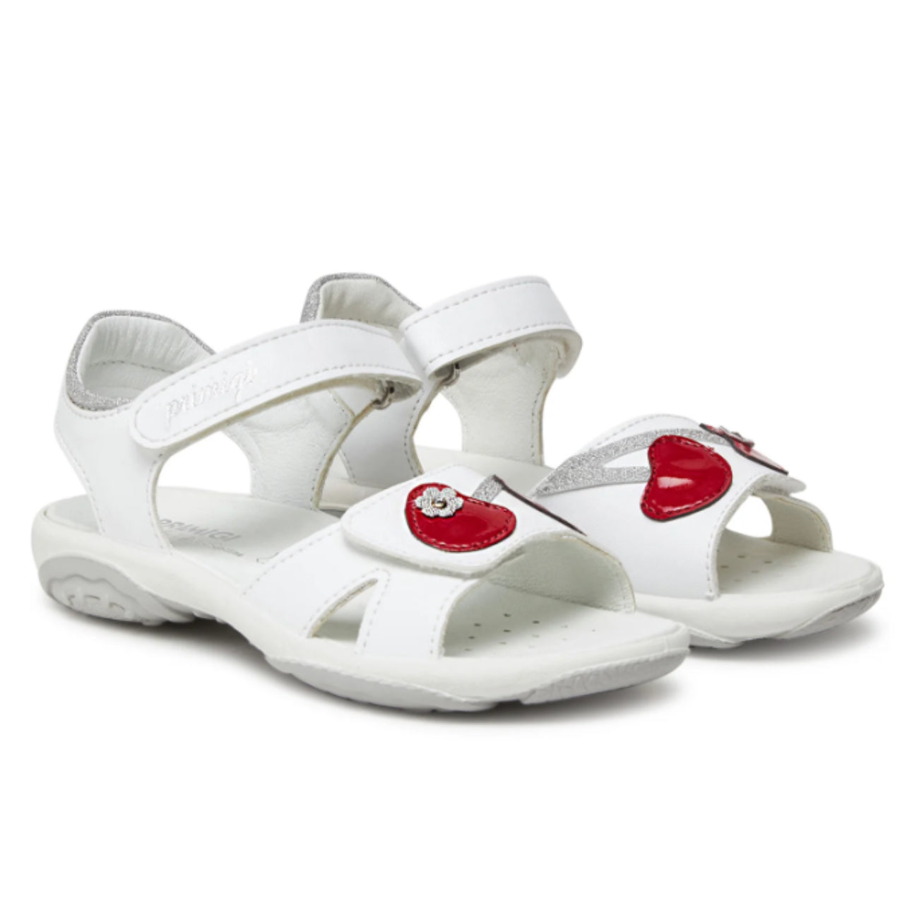 Primigi Sandali bambina a strappo - bianco e rosso - Primigi