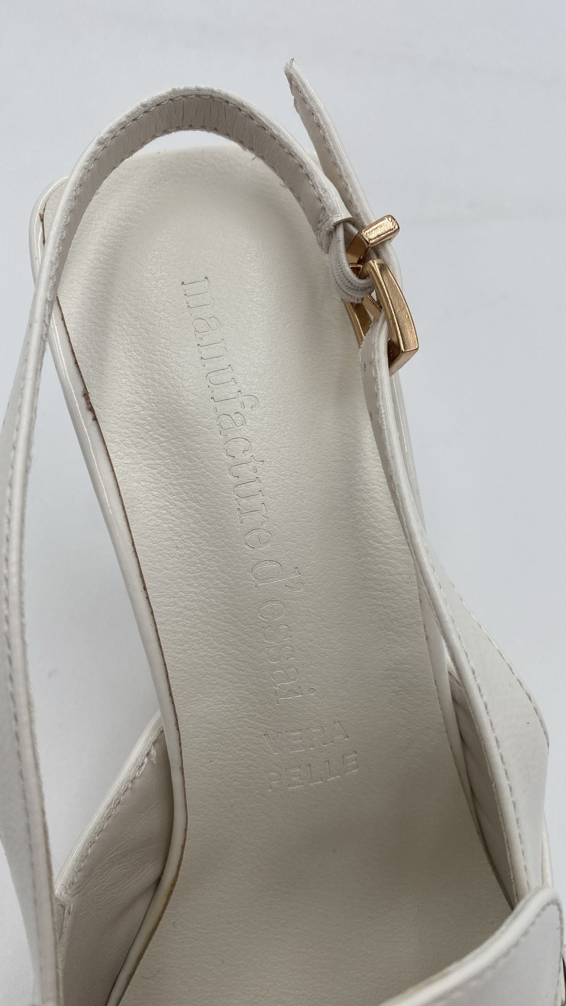 Manifacture d'essai Slingback Décolleté regolabile - bianco - Manifacture d'essai