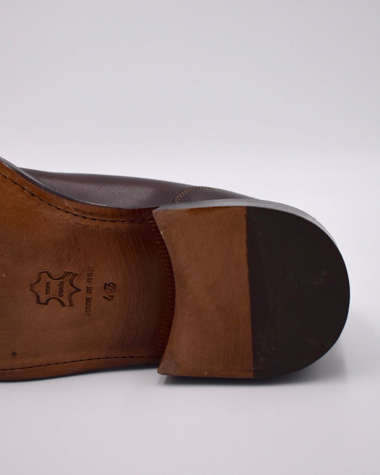 Lancio stringata Made In Italy in cuoio marrone - Lancio