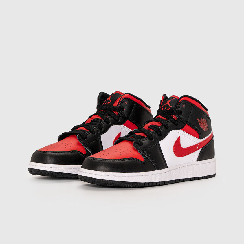 Air Jordan 1 Mid Black Fire Red - Jordan