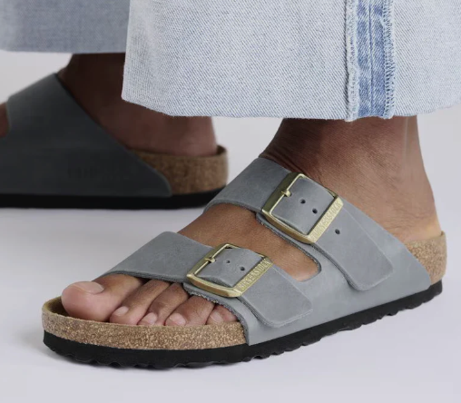 Birkenstock Arizona Oiled Leather Basalt gray /Narrow fit - Birkenstock