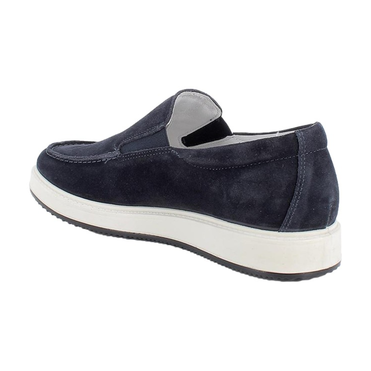 Igi&co Mocassino in pelle da uomo, blu - Igi&co