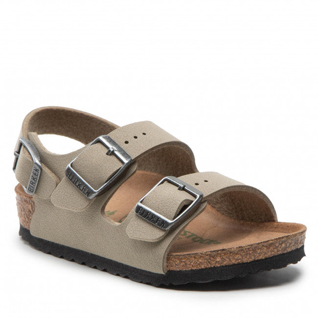 Birkenstock Milano kids VEGAN earthy faded khaki