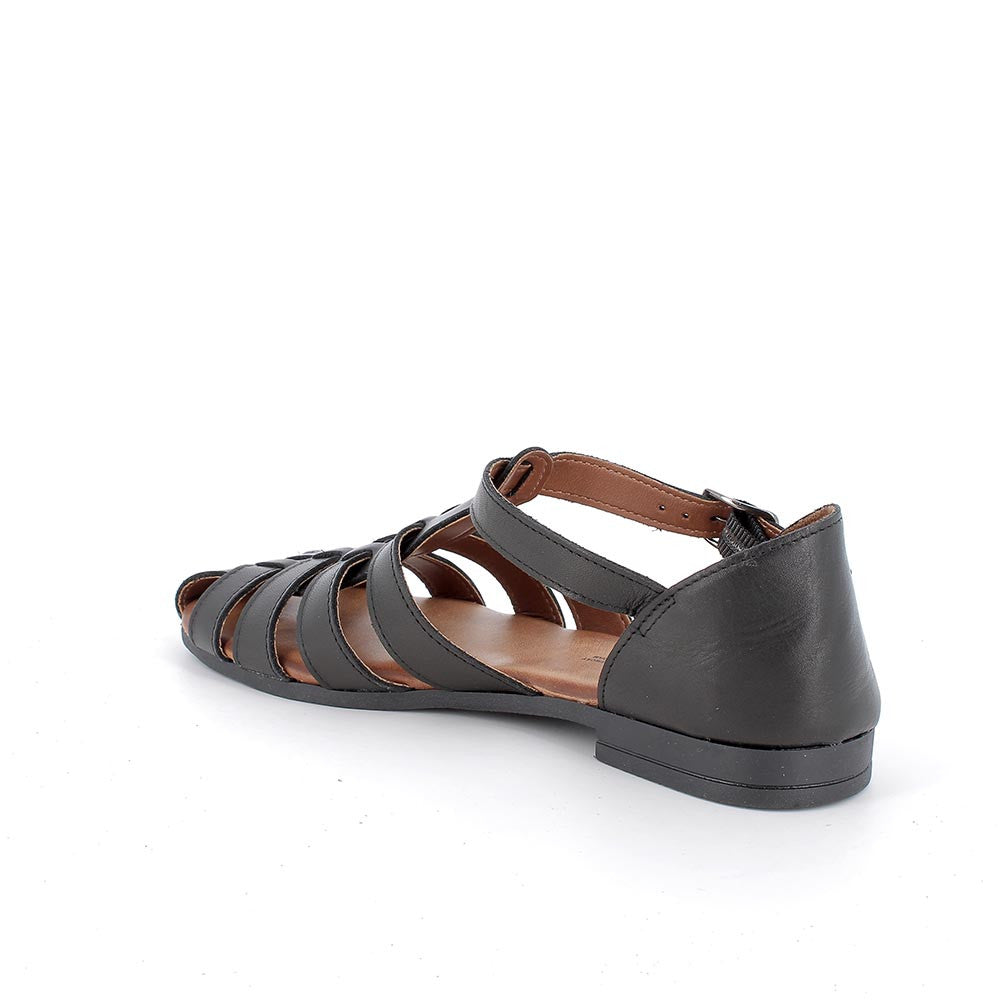 Igi&co Sandalo basso gabbietta in pelle - nero (memory foam) - Igi&co