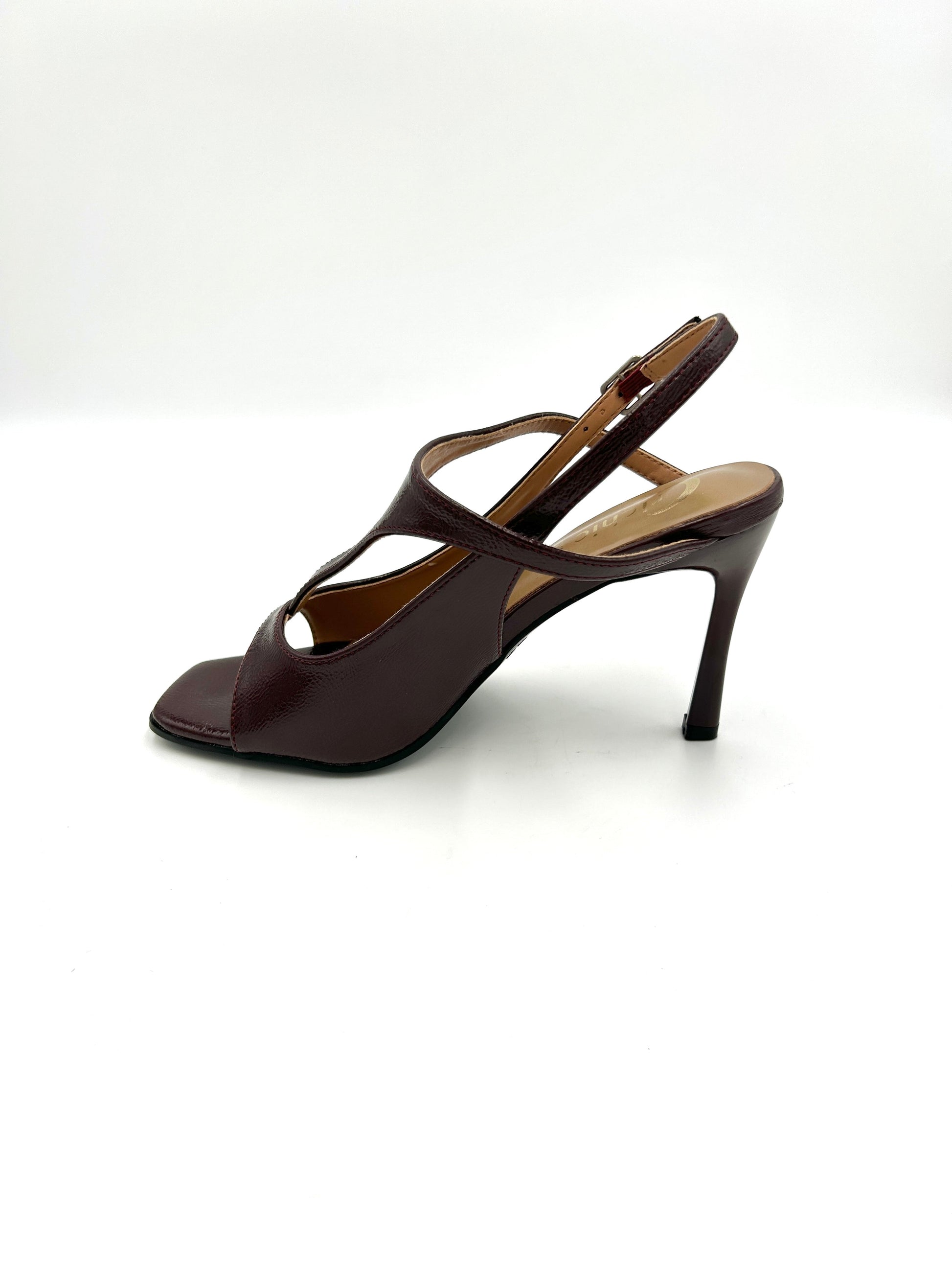 Sandalo da donna 9,5 cm - naplak /Bordeaux (sottopiede memory foam) - crichic