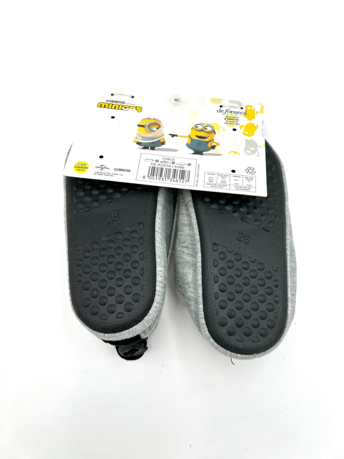 De fonseca Ciabatte minions bambino bambina unisex - blu, rosso e grigio