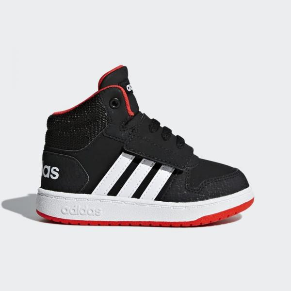 ADIDAS Sneakers alta bambino HOOPS MID 2.0 I - nero rosso - Adidas