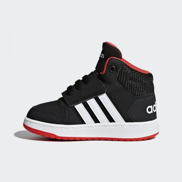 ADIDAS Sneakers alta bambino HOOPS MID 2.0 I - nero rosso - Adidas