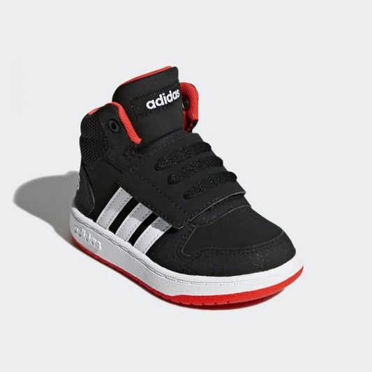 ADIDAS Sneakers alta bambino HOOPS MID 2.0 I - nero rosso - Adidas