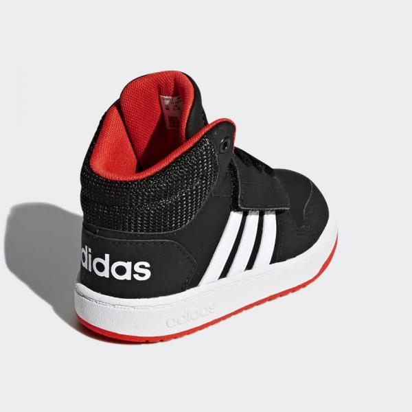 ADIDAS Sneakers alta bambino HOOPS MID 2.0 I - nero rosso - Adidas