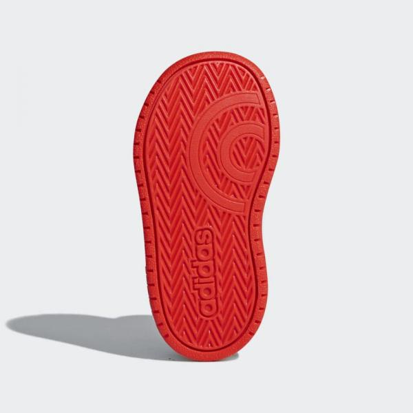 ADIDAS Sneakers alta bambino HOOPS MID 2.0 I - nero rosso - Adidas