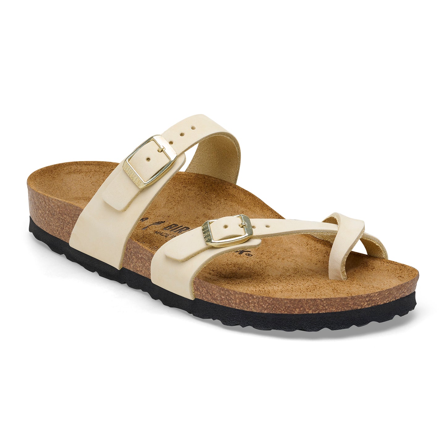 Birkenstock Mayari Ecru - nabuck leather (normal fit) - Birkenstock