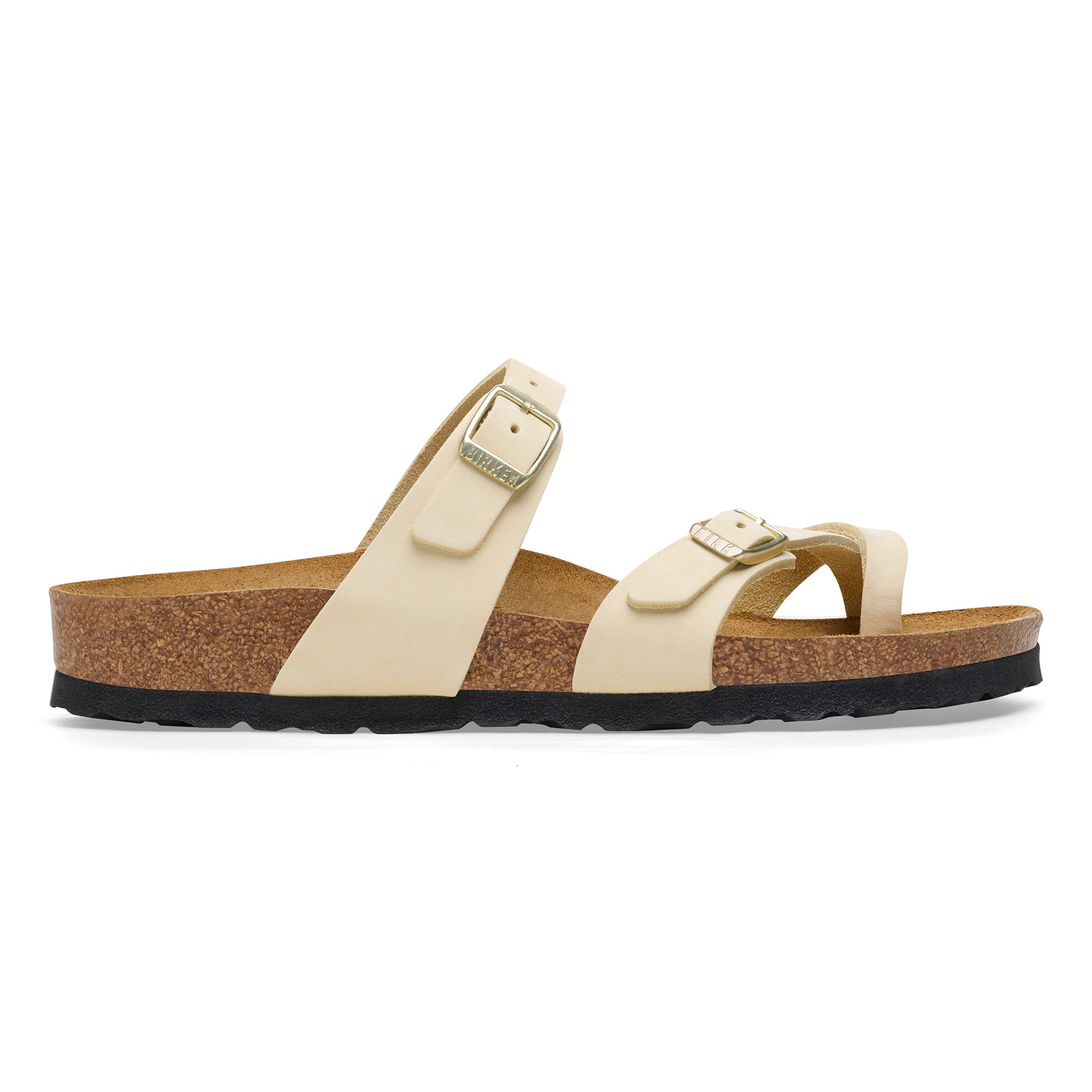 Birkenstock Mayari Ecru - nabuck leather (normal fit) - Birkenstock