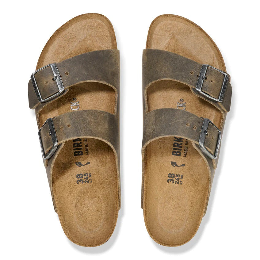 Birkenstock Arizona Oiled Leather Faded khaki - Birkenstock