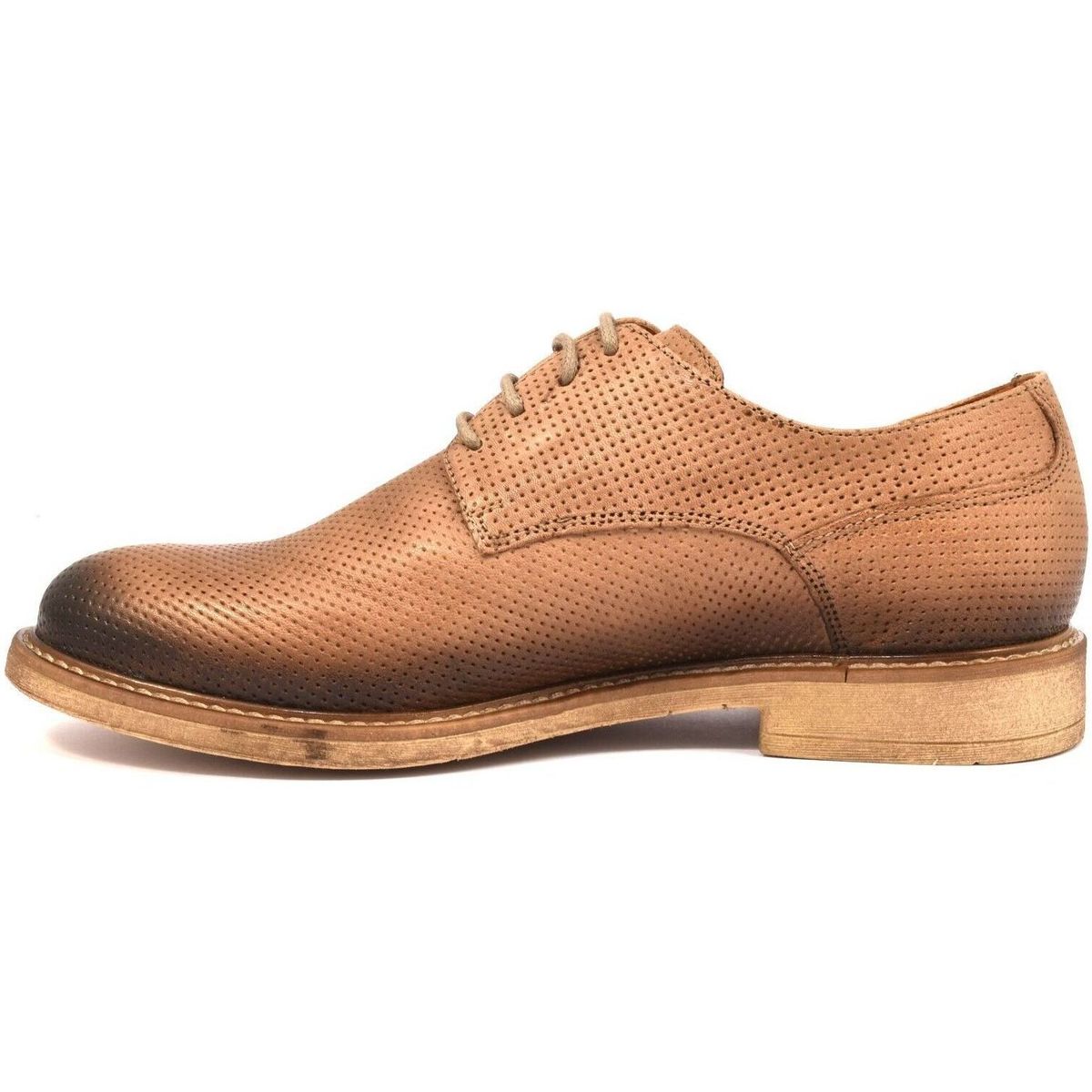 Igi&co Stringata scarpa elegante uomo in vera pelle microforata - beige - Igi&co