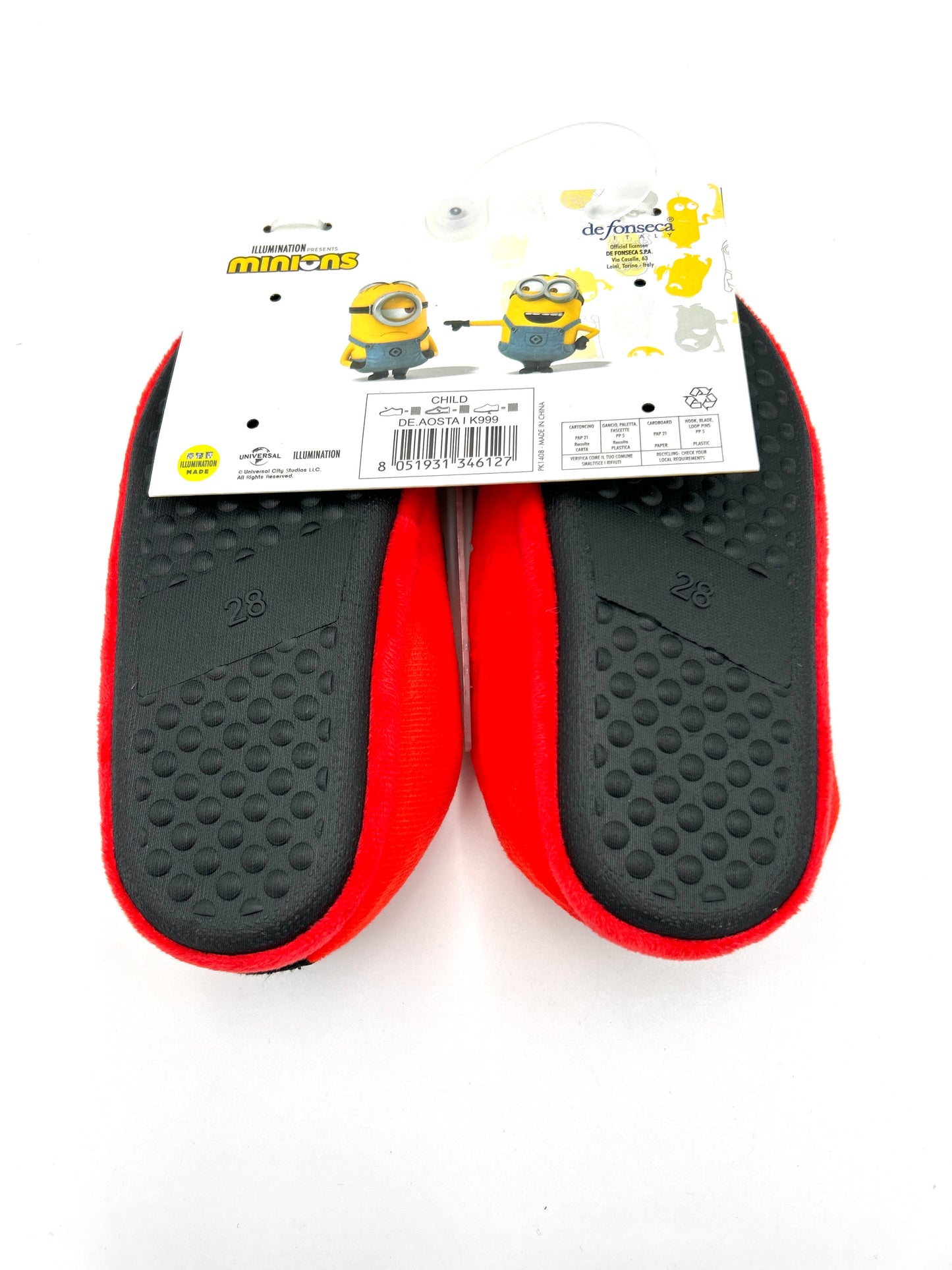 De fonseca Ciabatte minions bambino bambina unisex - blu, rosso e grigio