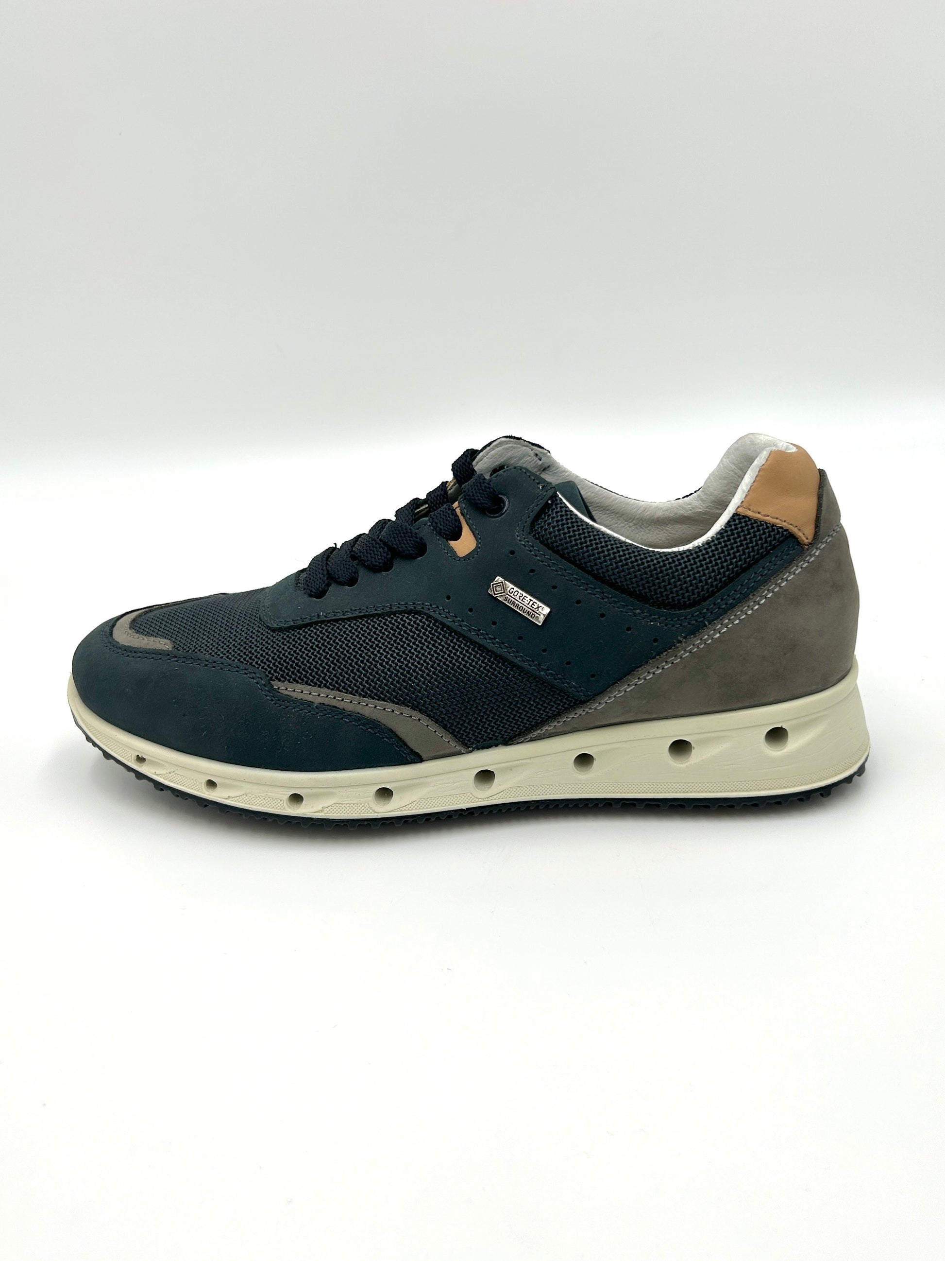 Igi&co Sneakers nabuk - blu e marrone (GORE-TEX) - Igi&co