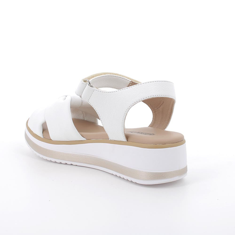 Igi&co Sandali in pelle con zeppa platform - bianco (memory foam) - Igi&co