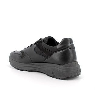 Igi&co Sneakers uomo total black in pelle - nero (memory foam) - Igi&co