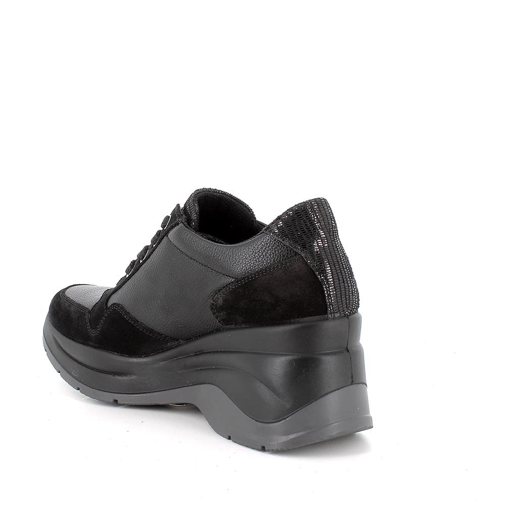 Igi&co Sneakers con zeppa da donna - nero (memory foam) - Igi&co