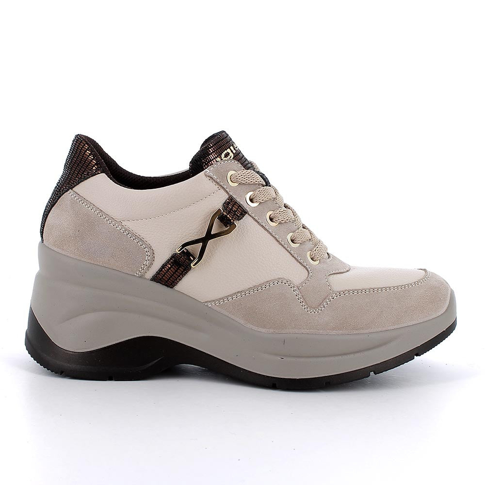 Igi&co Sneakers con zeppa da donna - visone (memory foam) - Igi&co