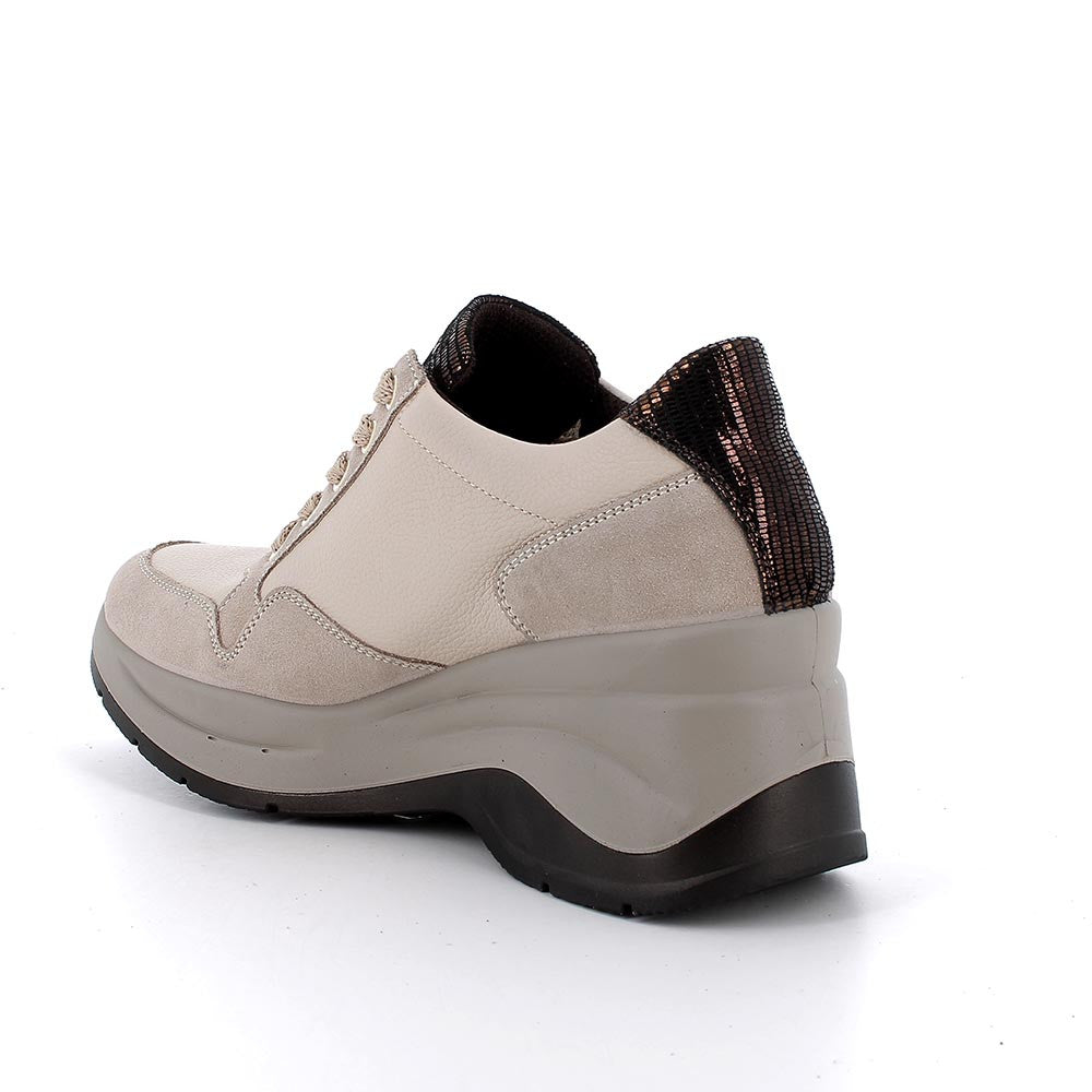 Igi&co Sneakers con zeppa da donna - visone (memory foam) - Igi&co