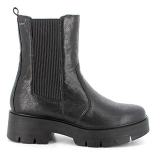 Igi&co Stivaletto Beatles donna elastici e zip - in pelle nero - Igi&co