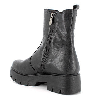 Igi&co Stivaletto Beatles donna elastici e zip - in pelle nero - Igi&co