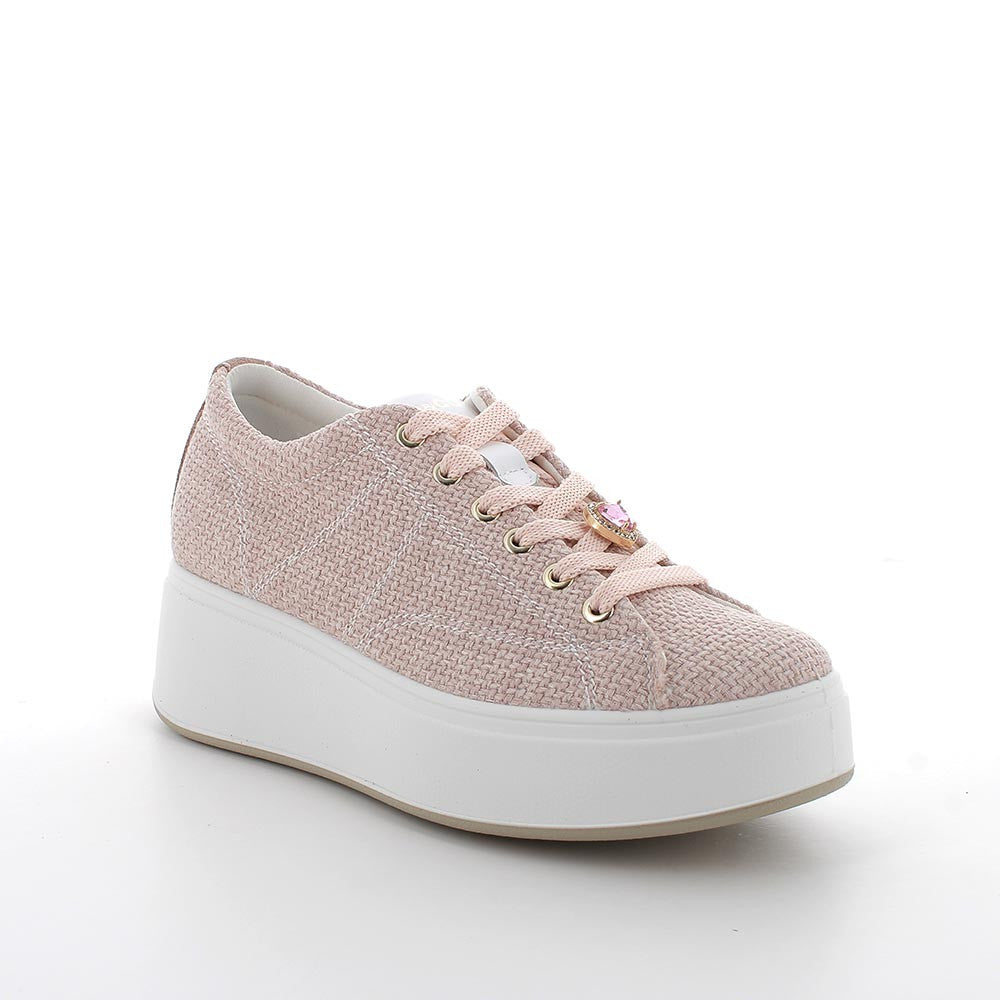 Igi&co Sneaker gioiello tessuto da donna - rosa cipria - Igi&co
