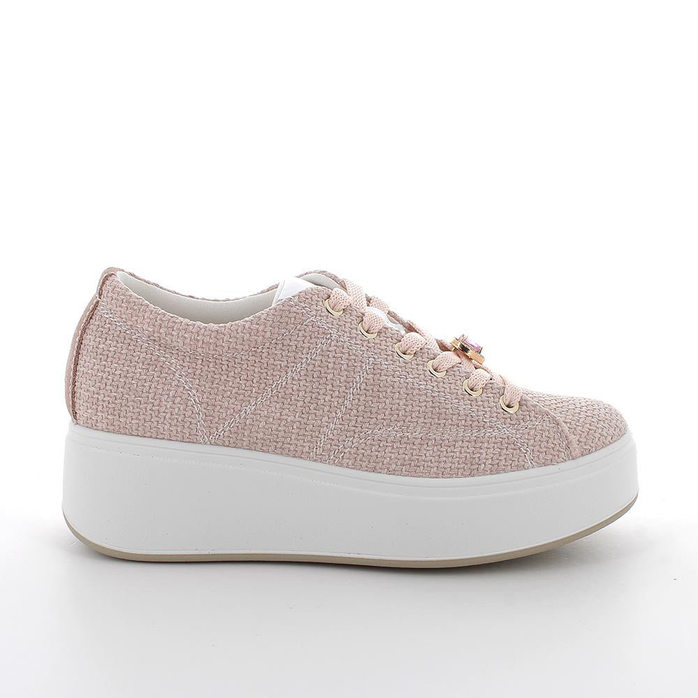 Igi&co Sneaker gioiello tessuto da donna - rosa cipria - Igi&co