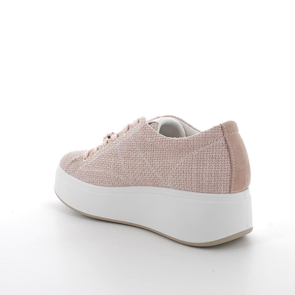 Igi&co Sneaker gioiello tessuto da donna - rosa cipria - Igi&co