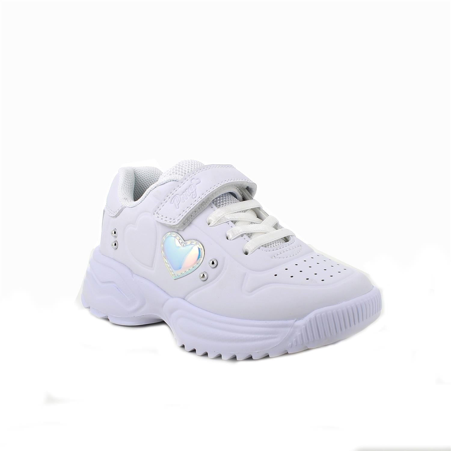 Primigi Sneakers total white chiusura a strappo - Primigi