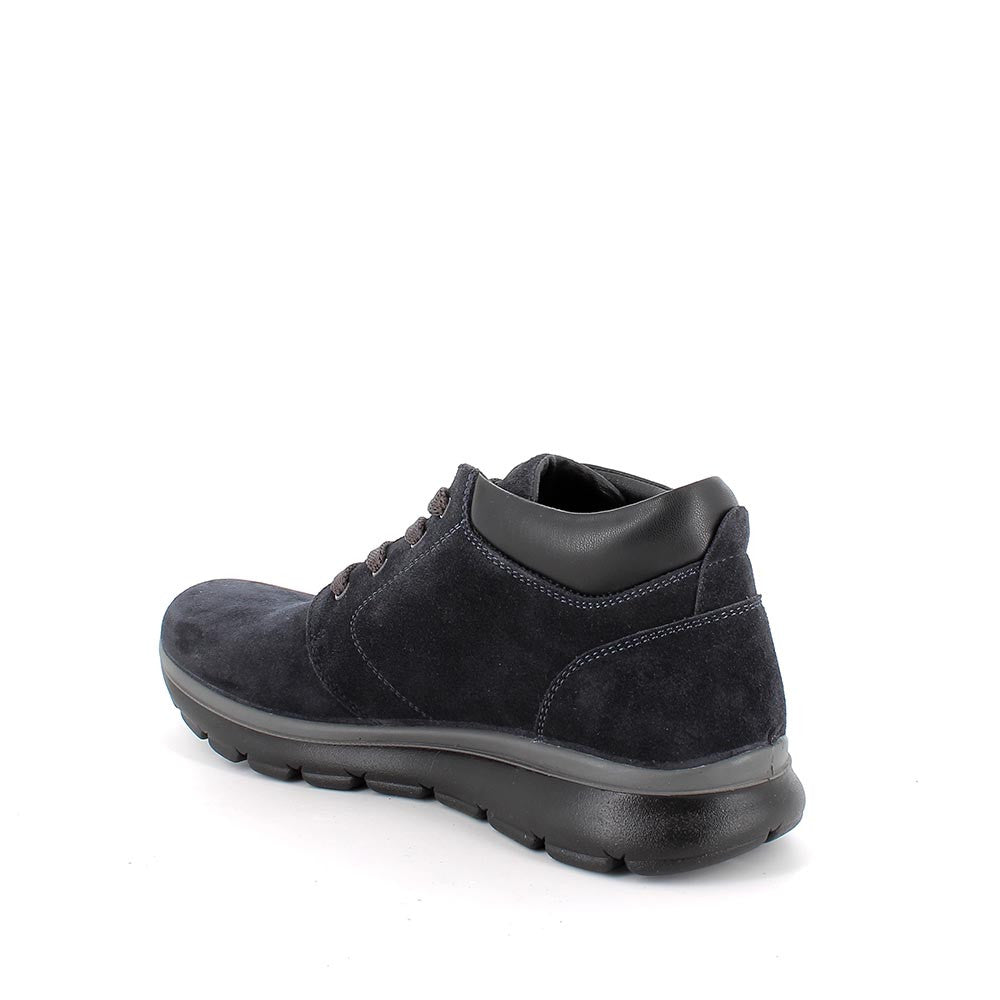 Igi&co Polacchine uomo con lacci blu scamosciato (memory foam) - Igi&co