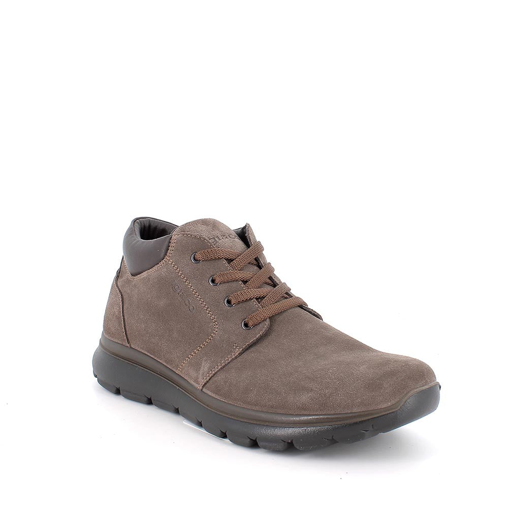 Igi&co Polacchine uomo con lacci marrone scamosciato (memory foam) - Igi&co