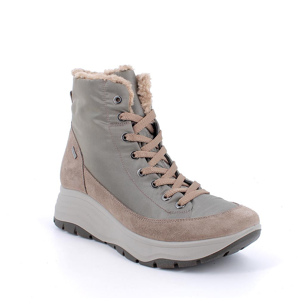 Igi&co Scarponcini gore-tex chiusura zip e lacci - beige - Igi&co