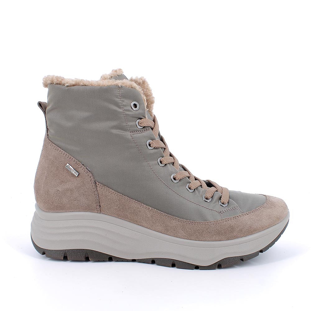 Igi&co Scarponcini gore-tex chiusura zip e lacci - beige - Igi&co