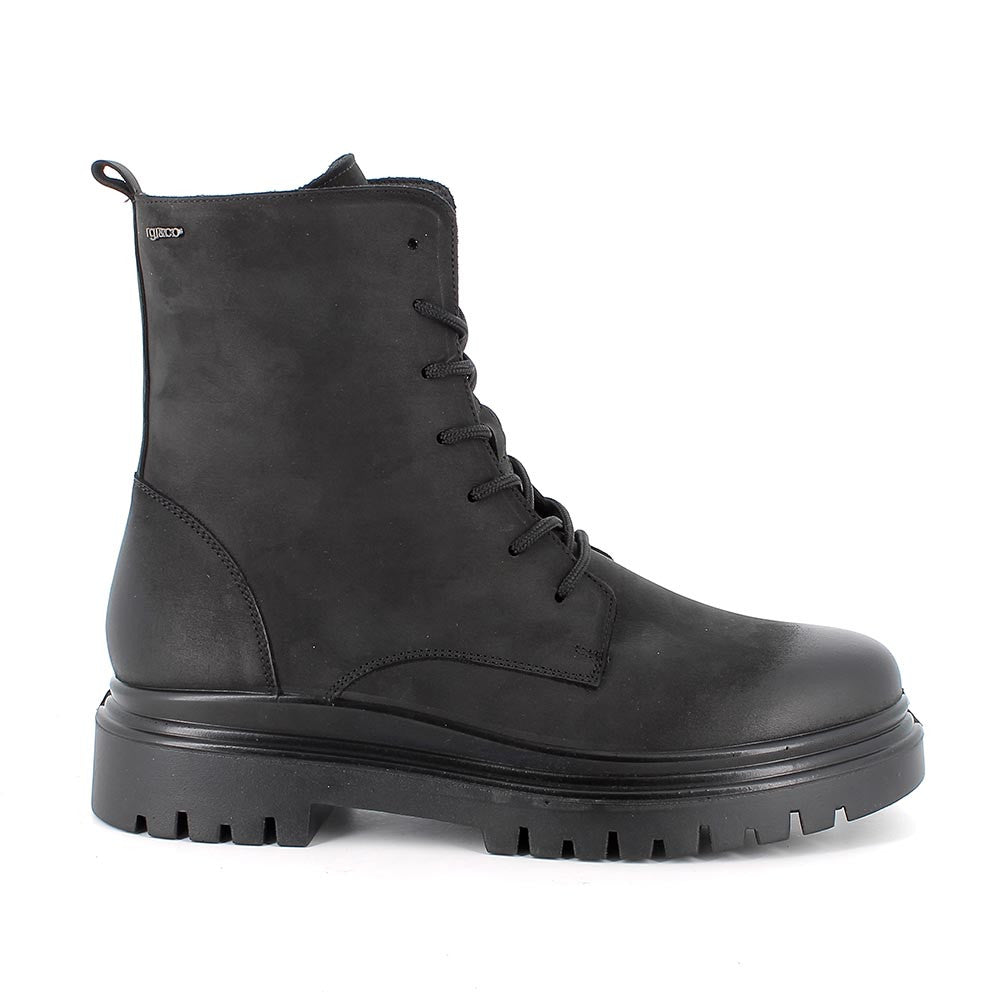 Igi&co Anfibio da donna nero con chiusura zip (memory foam) - Igi&co