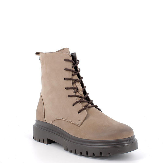 Igi&co Anfibio da donna beige con chiusura zip (memory foam) - Igi&co