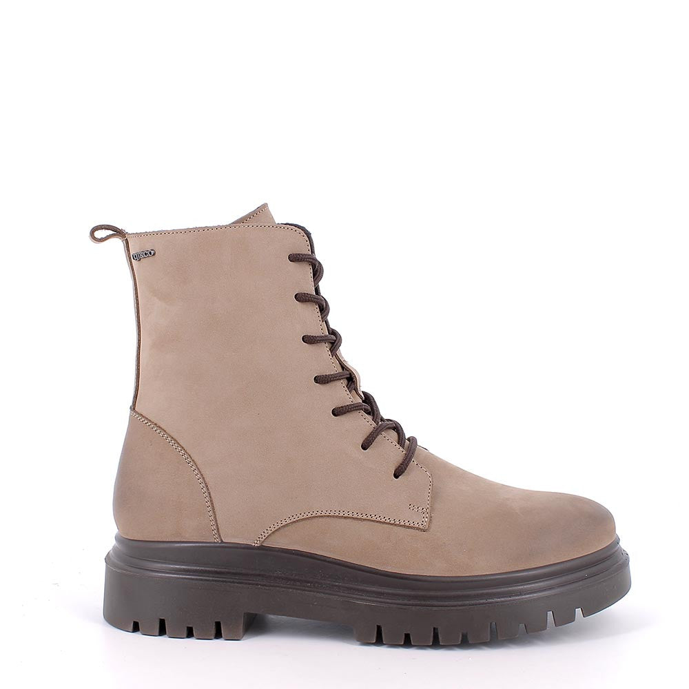 Igi&co Anfibio da donna beige con chiusura zip (memory foam) - Igi&co