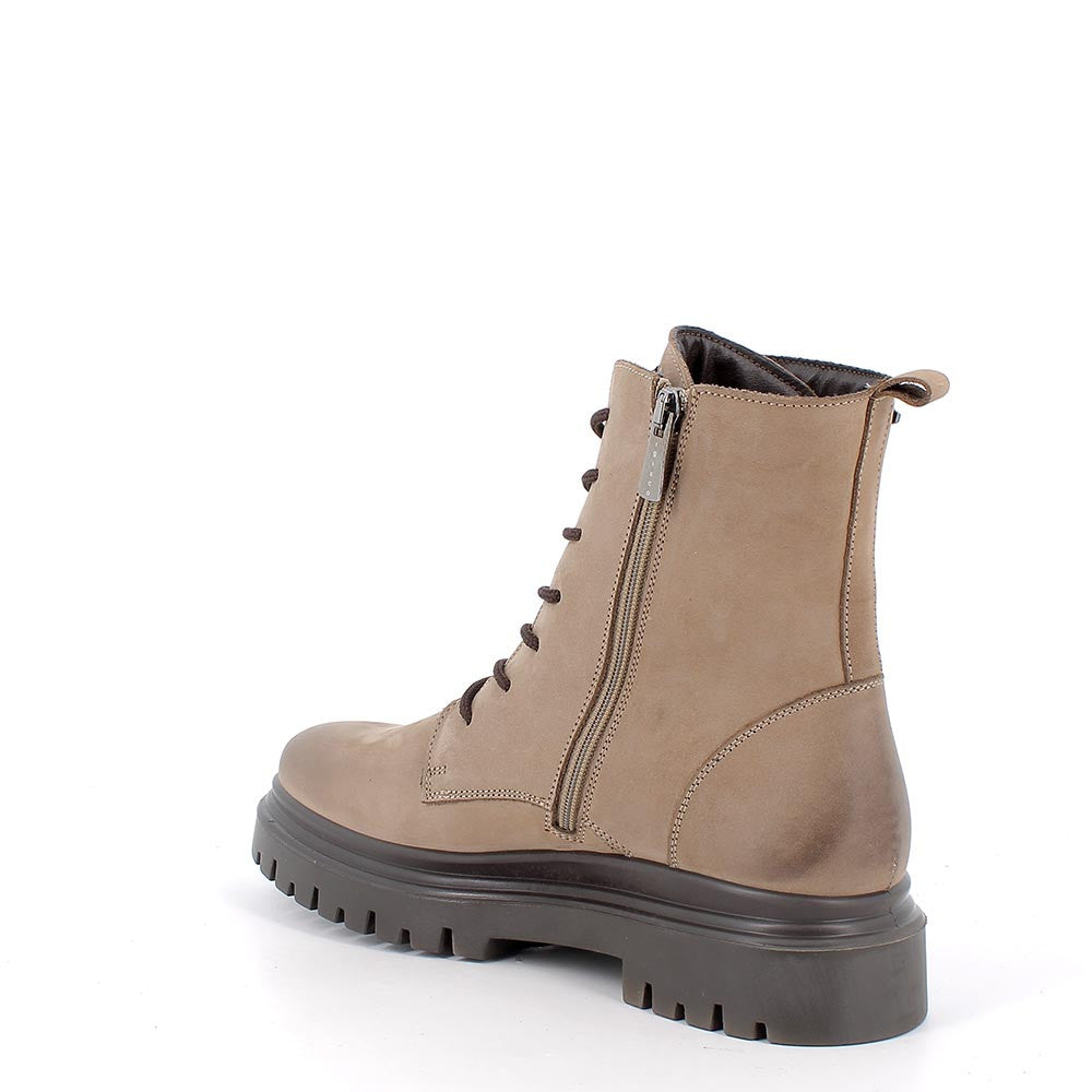 Igi&co Anfibio da donna beige con chiusura zip (memory foam) - Igi&co