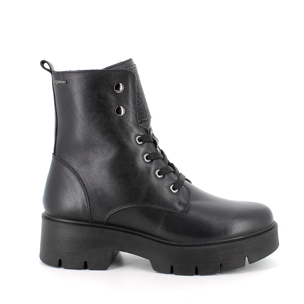 Igi&co Anfibio da donna in pelle - nero con strass - Igi&co