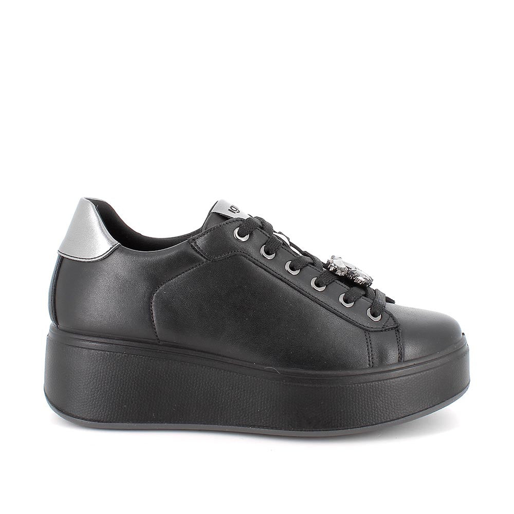 Igi&co Sneakers in pelle con gioiello rimovibile - nero - Igi&co
